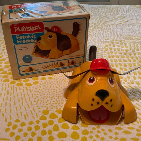 Vintage Playskool Fetch-it Freddie with original box - Picture 1 of 11